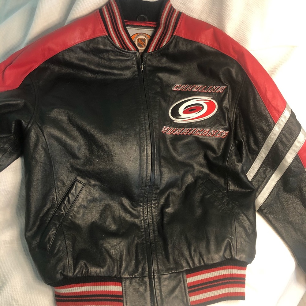 Carolina Hurricanes Leather Jacket NHL
